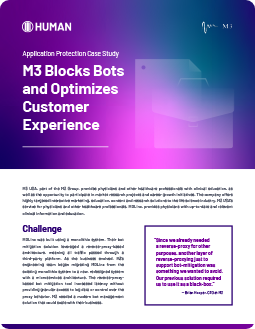 HUMAN-Case Study-M3 Blocks Bots and Optimizes Customer Experience